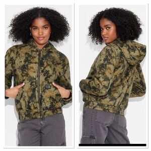 Wild Fable Duck Camo Bomber Jacket